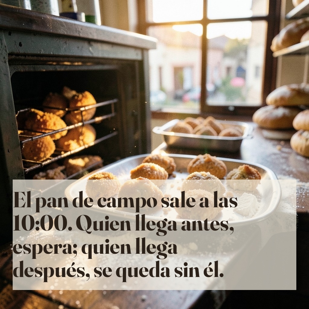 Pieza 3 de la campaña: facturas recién horneadas.